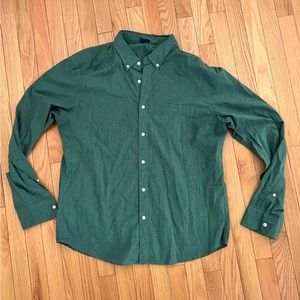 Mens J Crew Factory XL Slim Fit Heathered Cotton Shirt